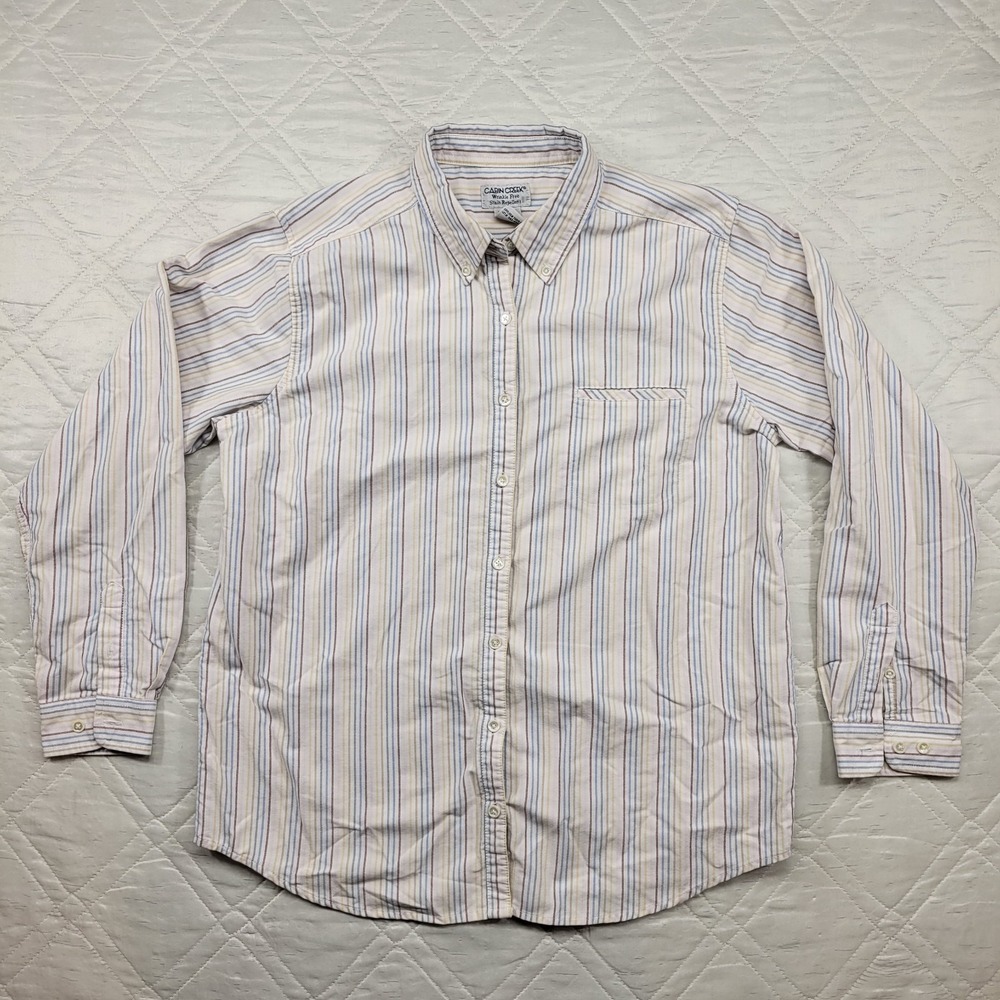 Cabin Creek Wrinkle Free Stain Repellent long‎ sleeve dress shirt size 12T